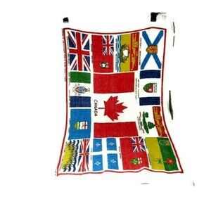 VTG Canada Collectible Souvenir Linen Dish Towel